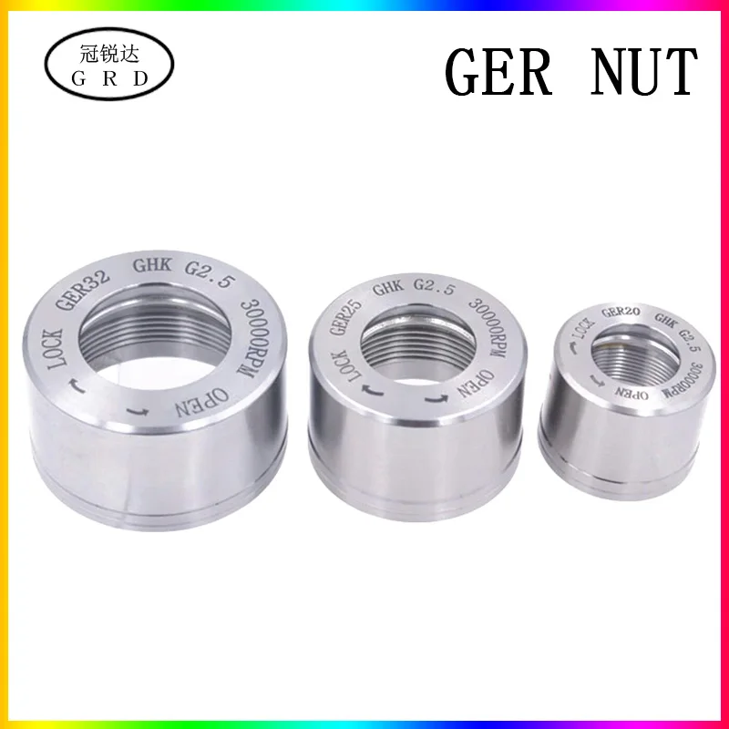 1 шт. цанговый патрон GER GER11 GER16 GER20 GER25 GER32 Цанговая гайка для зажима cnc фрезеровка