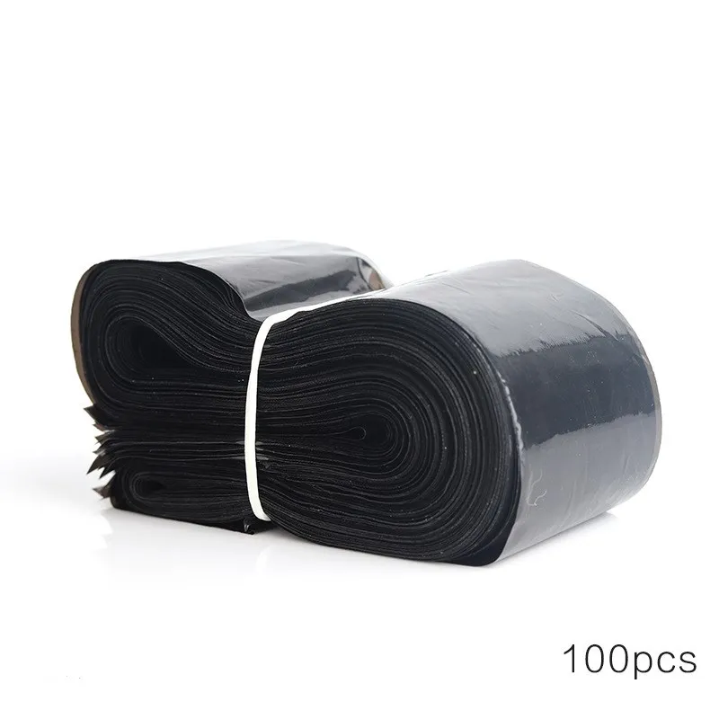 100 шт./компл. Черный Одноразовый зажим для тату-машинки шнур крючок рукава сумки