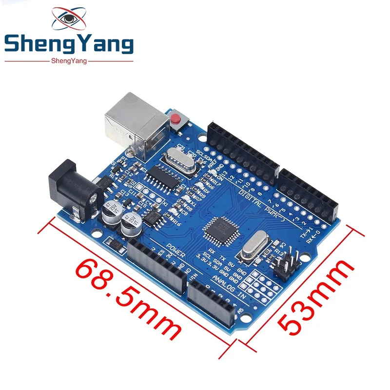Стартовый комплект ShengYang для arduino Uno R3 из 5 предметов: макетная плата джампер