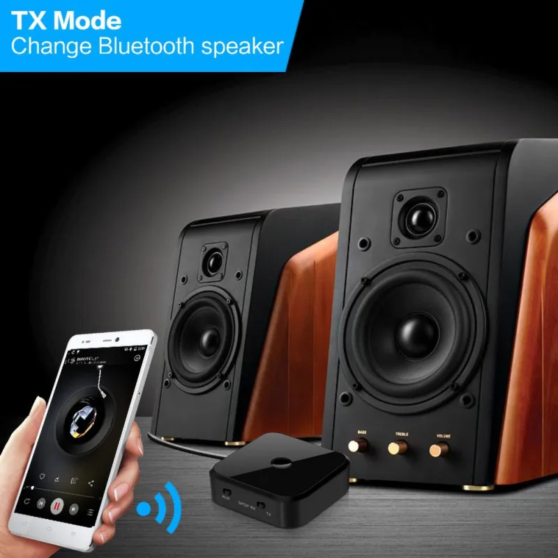 HD Bluetooth 5 0 передатчик приемник беспроводной аудио адаптер 3 мм AUX/SPDIF для ТВ ПК |