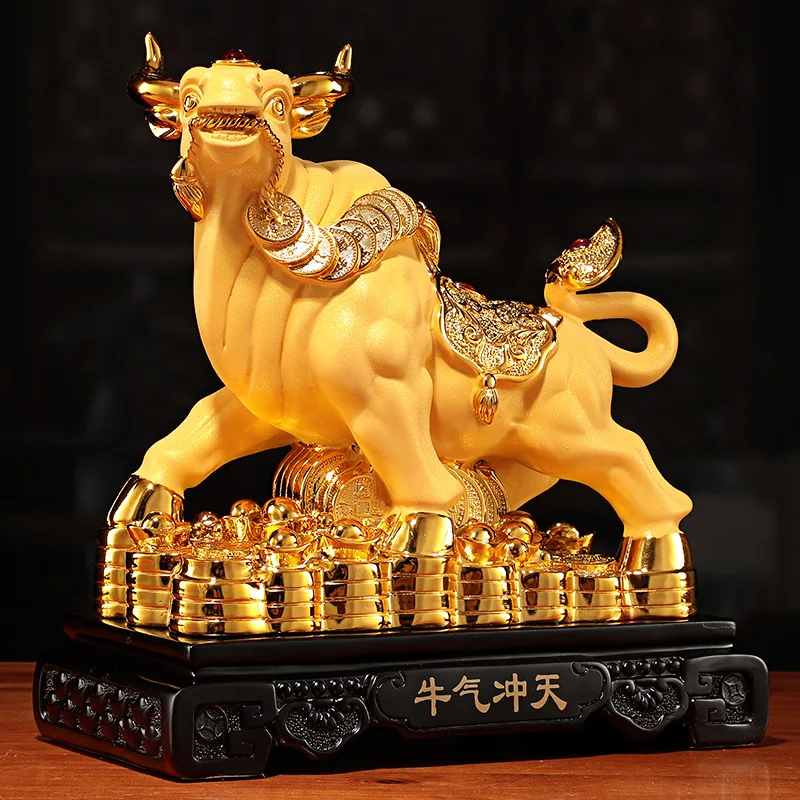 Украшение для дома матовый телец украшение на удачу креативное дерево бык воин