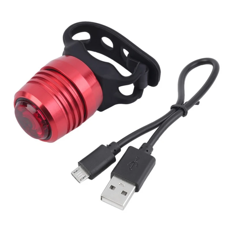 1 комплект USB Перезаряжаемые 3 режима велосипед задний Предупреждение красный светильник лампа с USB кабелем