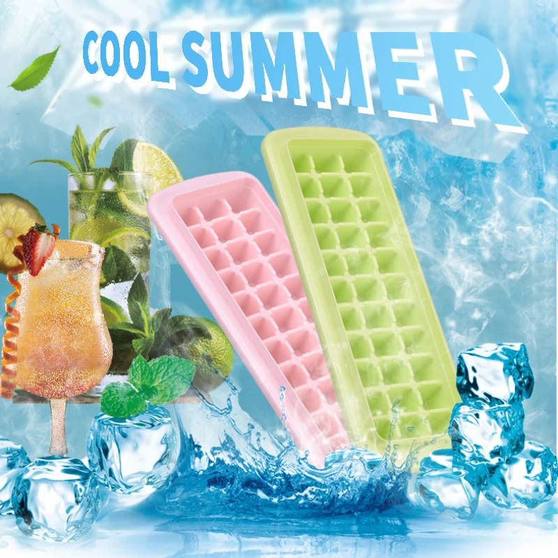 Ice Cube Maker Mould 3 In 1 Tray Mold And Shovel Set Food Grade For Whiskey Cocktail Kitchen Accessories |