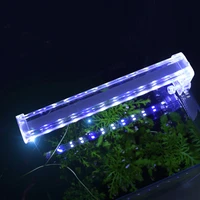 crystal aquarium light fish tank clip light lamp plants led lights aquarium lighting 14 5 42 5cm eu plug