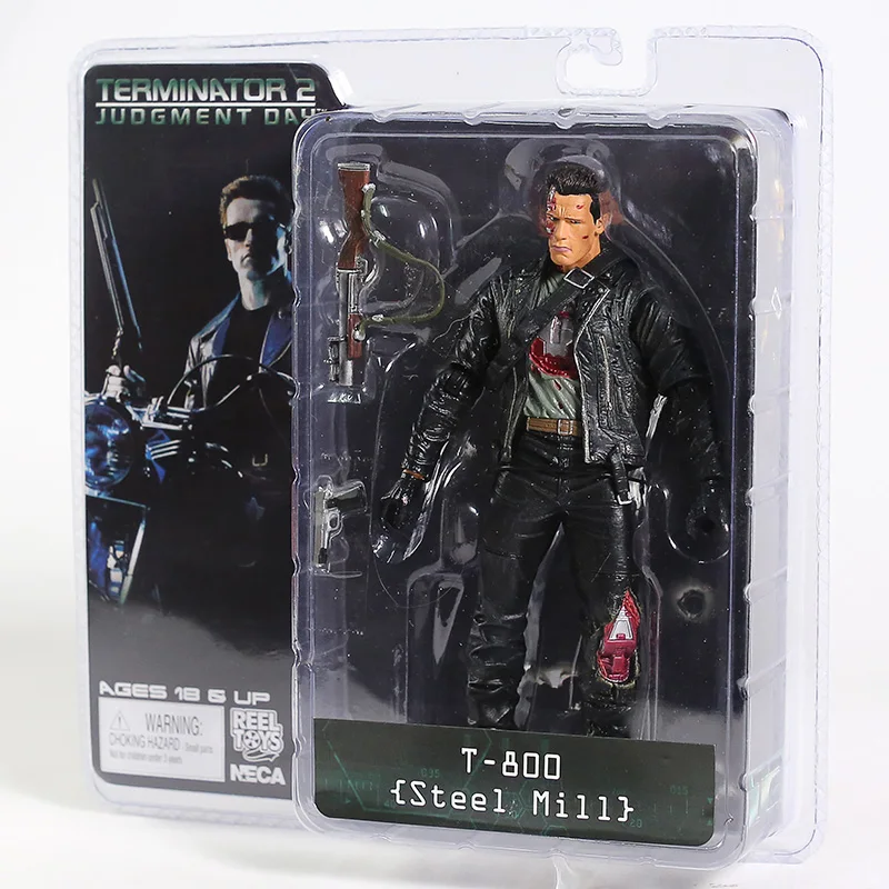 NECA Терминатор 2 фигурку T 800 Сталь мельница ПВХ фигурка игрушки 7 &quot18 см|figure toy|toys free