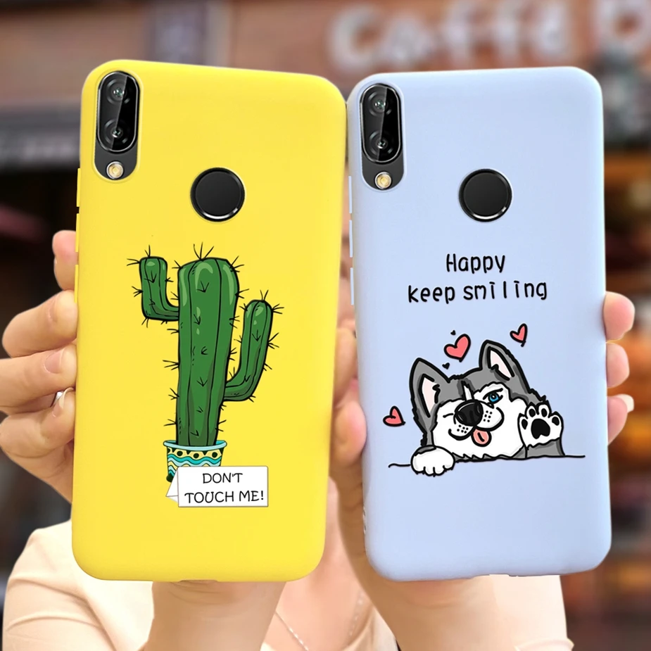 Чехол для Huawei P20 Lite Nova3E милые мягкие тонкие чехлы телефонов с рисунком конфет Nova 3E