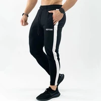 black joggers sweatpants men casual skinny pants cotton trackpants gyms fitness workout trousers male sportswear pencil pants