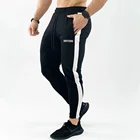Черные спортивные штаны для бега, мужские повседневные обтягивающие штаны, хлопковые спортивные штаны, спортивные штаны для фитнеса, тренировочные брюки, мужская спортивная одежда, узкие брюки