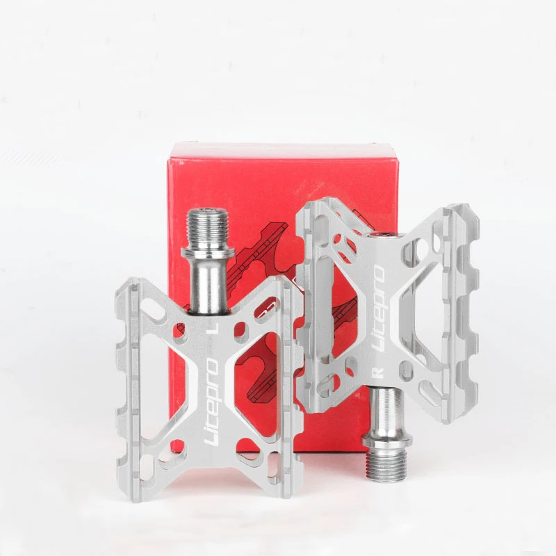 Ультралегкая велосипедная педаль 4 цвета платформа из алюминиевого сплава