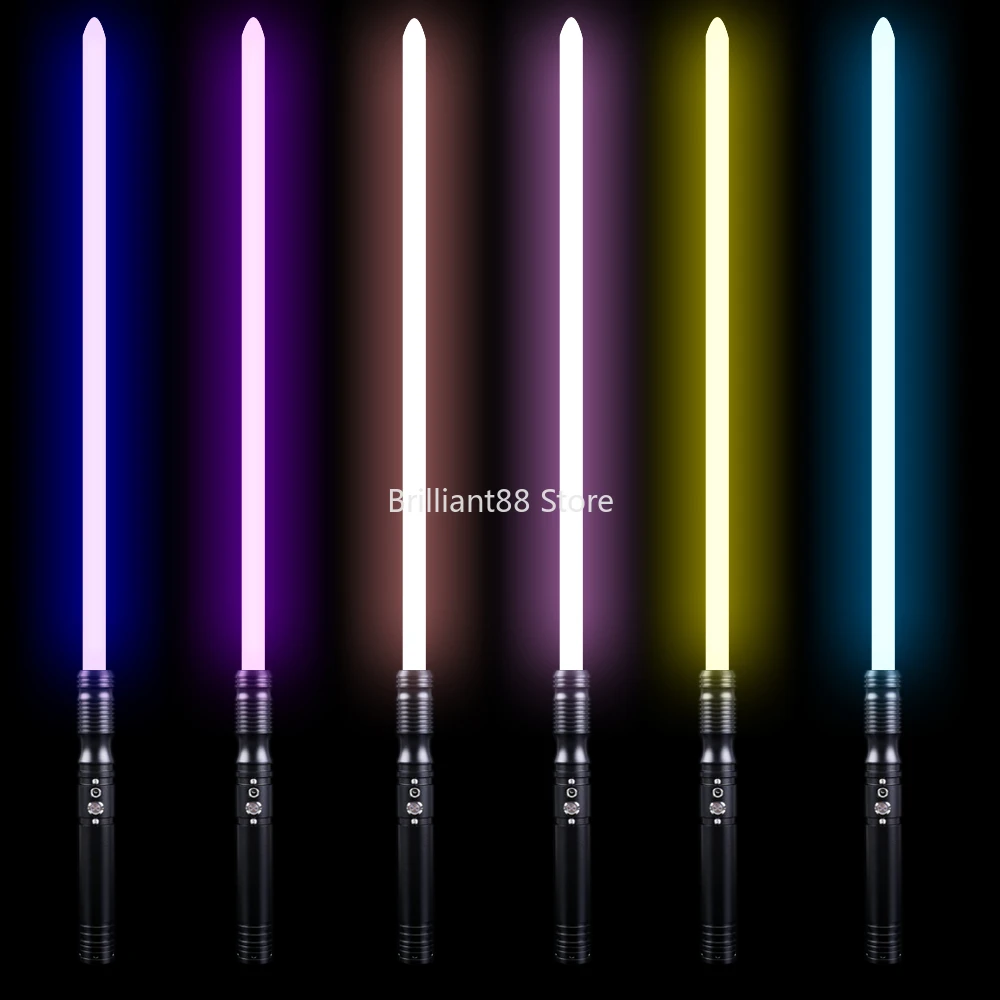 

Dueling FOC Metal Handle RGB Lightsaber Force FX 12 Colors 6 Sound Fonts Blaster Lock-Up Light Sword-TS013