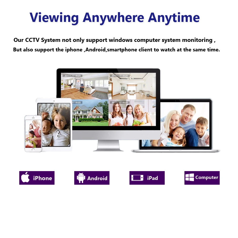 

Cctv Camera Security System Kit 4ch Dvr Outdoor Waterproof Video Surveillance Cameras AHD Home Monitoring Camera System Full Set