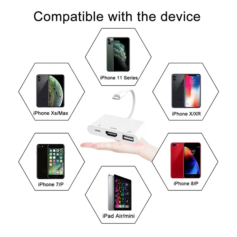 USB-адаптер C72 с Lightning на HDMI ма | Компьютеры и офис