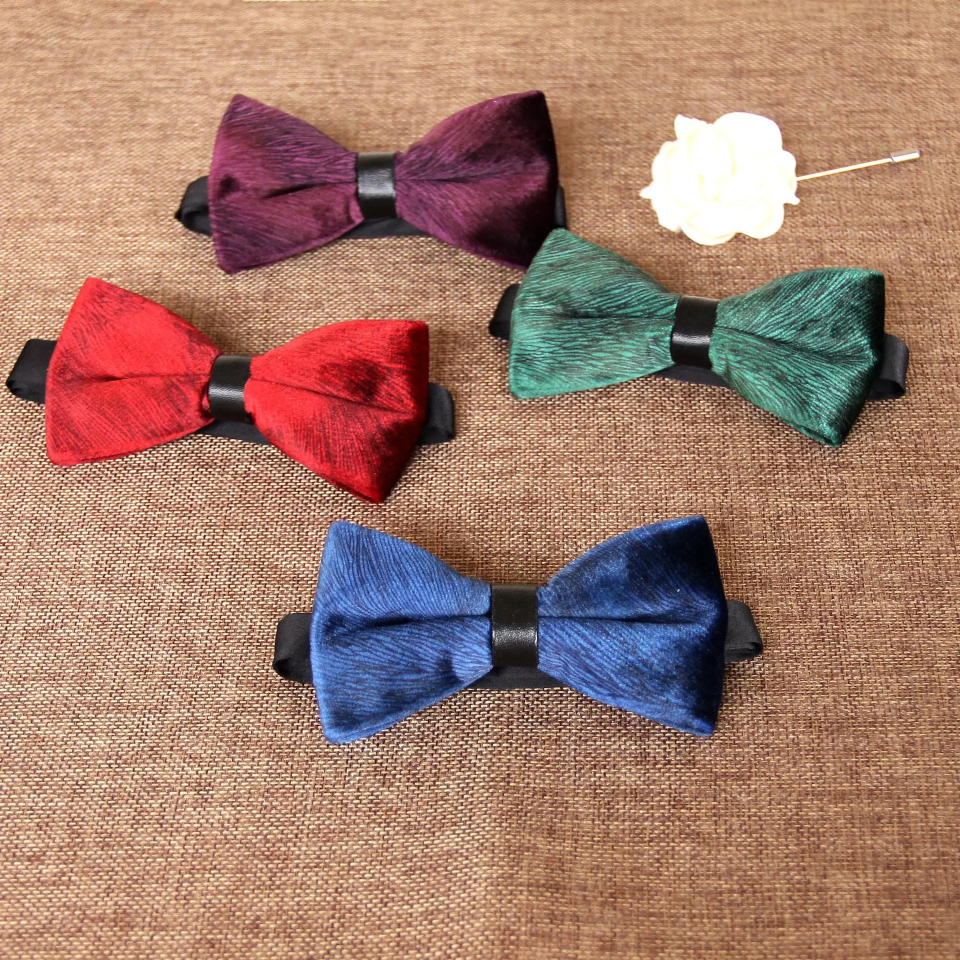 

Men Velvet Bowtie Women Necktie Man Shirt Wedding Party Casual Cravat Bow Tie Bowknot Accessories Gift