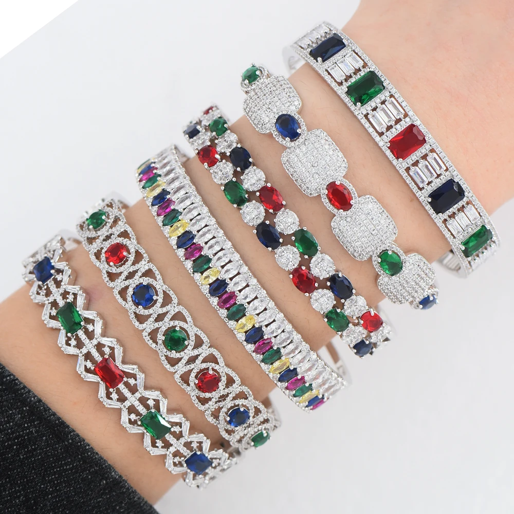 Missvikki роскошный корейский трендовый стиль смешанный Штабелируемый браслет