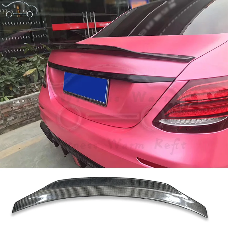 Задний спойлер для Mercedes W213 E Класс 4 седан E200 E220 E250 E300 багажника из углеродного