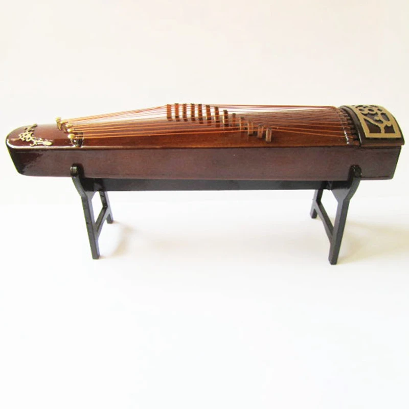 Мини модель Guzheng Китайская традиционная коллекция музыкальных инструментов Zither