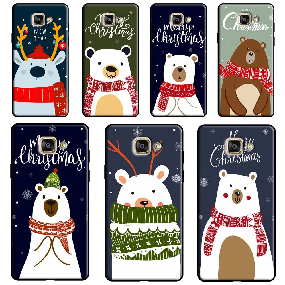 Чехол с надписью Merry Christmas для Samsung J5 J3 J7 2017 J1 A3 A5 2016 J4 J6 A6 A8 Plus A7 A9 J8 2018 задняя крышка |