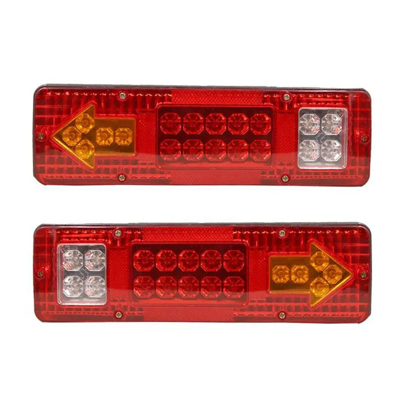 2 шт. 12В Светодиодные задние фонари 5 функция для прицепа Caracan грузовик 19Led трейлер