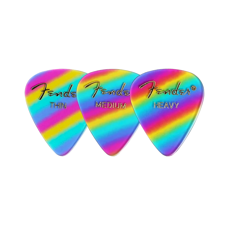 A 3 Mixed Thickness 1 шт. Fender гитарные палочки s Электрическая гитара pick красочные радужные Акустические музыкальные палочки s Zebra Полосатые гитарные аксессуары Запчасти - Цвет: A 3 Mixed Thickness