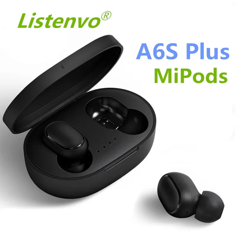 A6S TWS Беспроводные Bluetooth 5 0 наушники для Xiaomi Redmini Airdots гарнитура с шумоподавлением