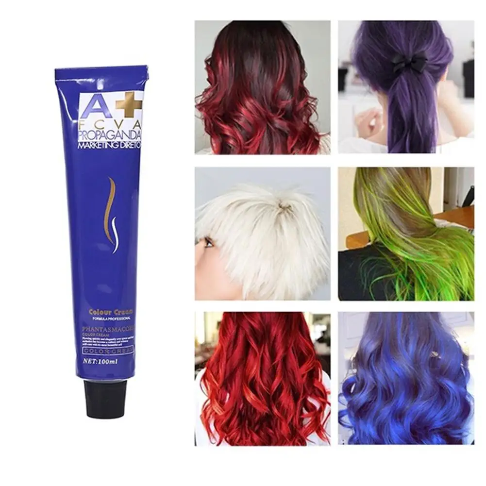 

100ml Unisex Professional Color Fashion Styling Hair Cooling Dye Cream