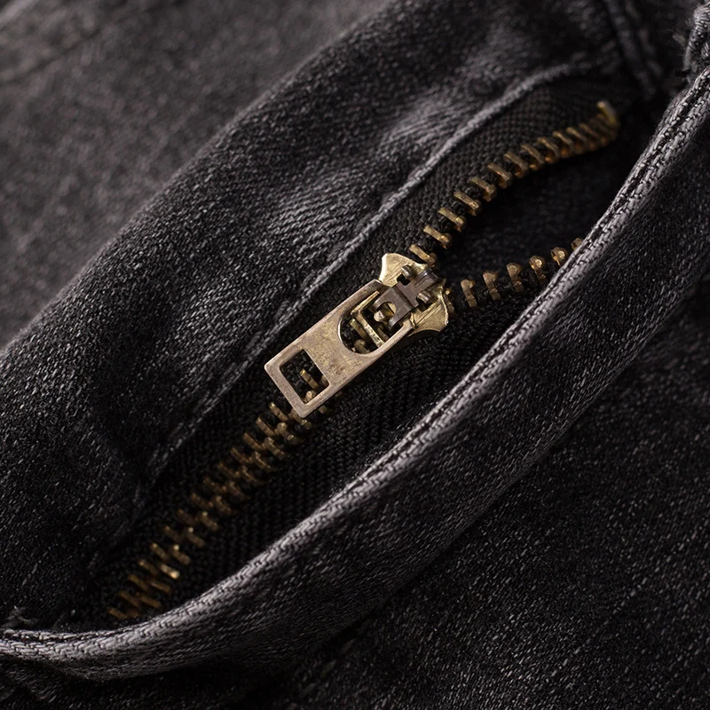 

2021 Summer New Dark Jeans Women's Thin Section Fashion Straight Zipper Buttons All-match Small High Waist Was Thin
