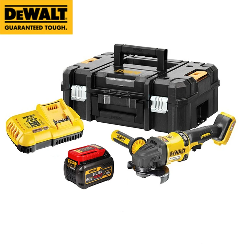 

DEWALT DCG418X2 Rechargeable Brushless Angle Grinder Portable Cutting Machine Polisher 2300W Brushless Power Tool Dewalt 14mm