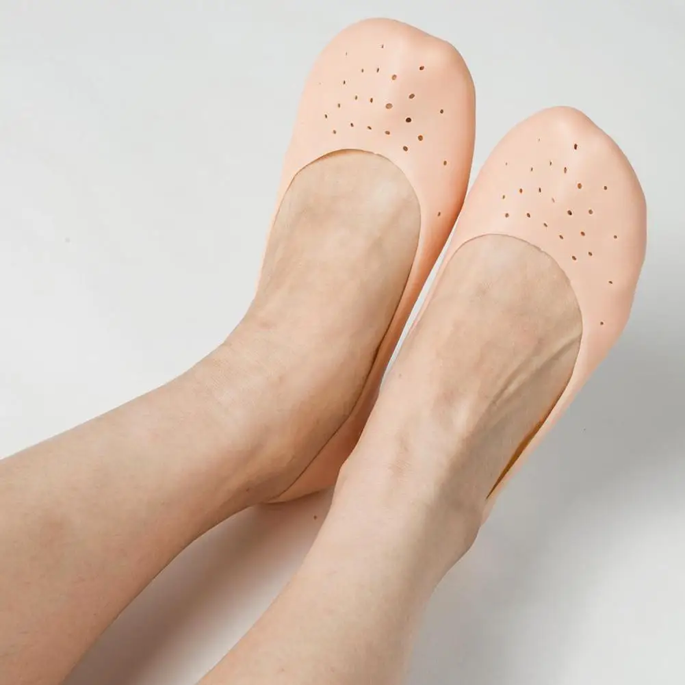 

Silicone Insole Gel Sock Foot Care Tool Feet Protector Pain Relief Crack Prevention Moisturize Dead Skin Removal Sock