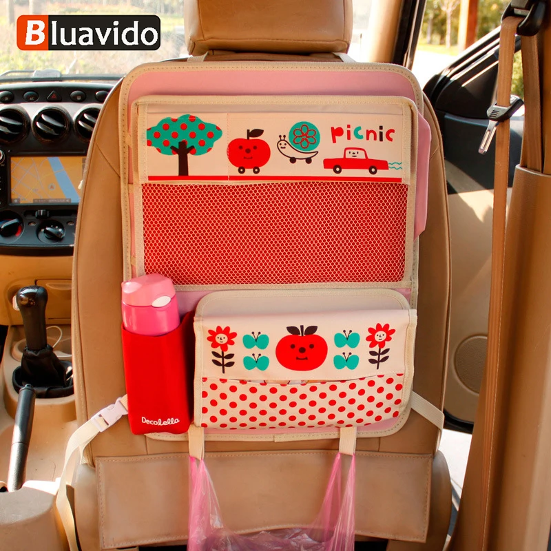 Car Rear Seat Back Storage Bag Foldable Dining Table Organizer Auto Stowing Tidying Interior Accessories Supplies
