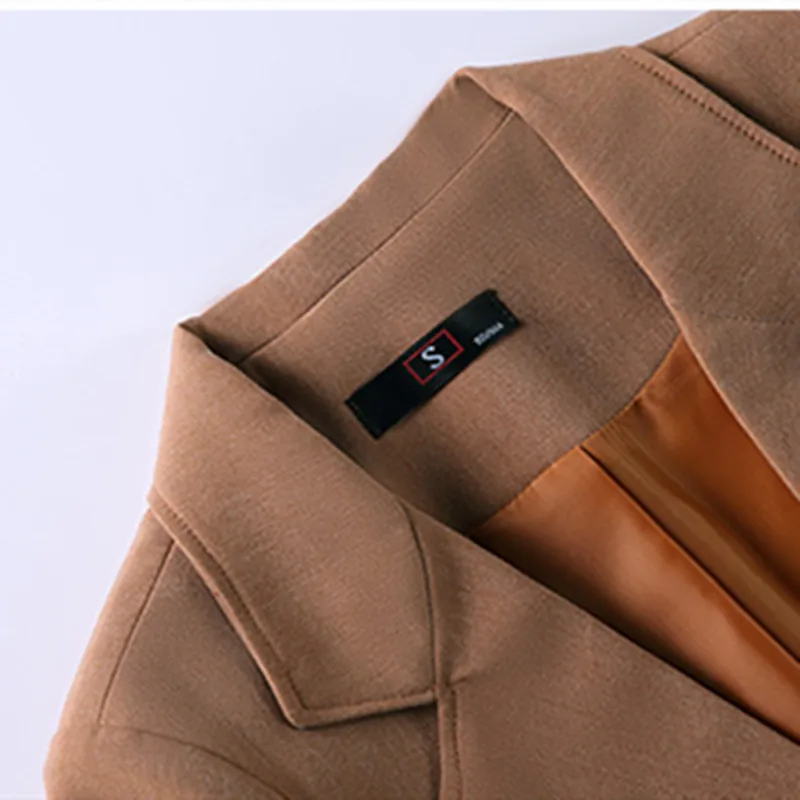 

Autumn Winter 2021 Fashion Women's Business Suit Casual Elegant New Black Two Piece Ladies Slim Jacket And Pants Blazer Oversize