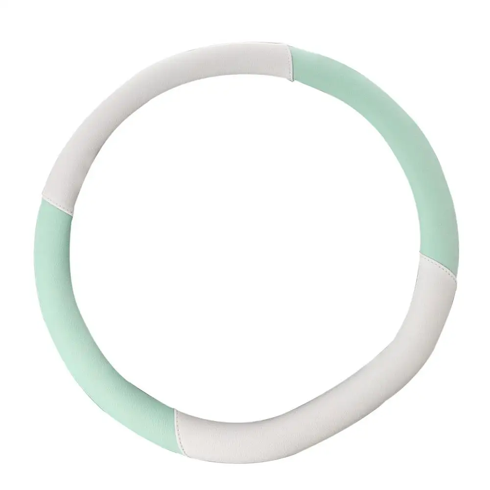 

Чехол рулевого колеса автомобиля Универсальный подходит для автомобильного рулевого колеса 14,17 дюйма, кожаный защитный чехол для рулевого ...