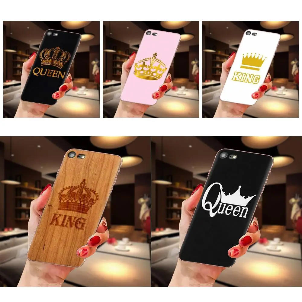 ТПУ чехол Король Королева Корона для Galaxy Alpha Note 10 Pro A10 A20 A20E A30 A40 A50 A60 A70 A80 A90 M10 M20 M30