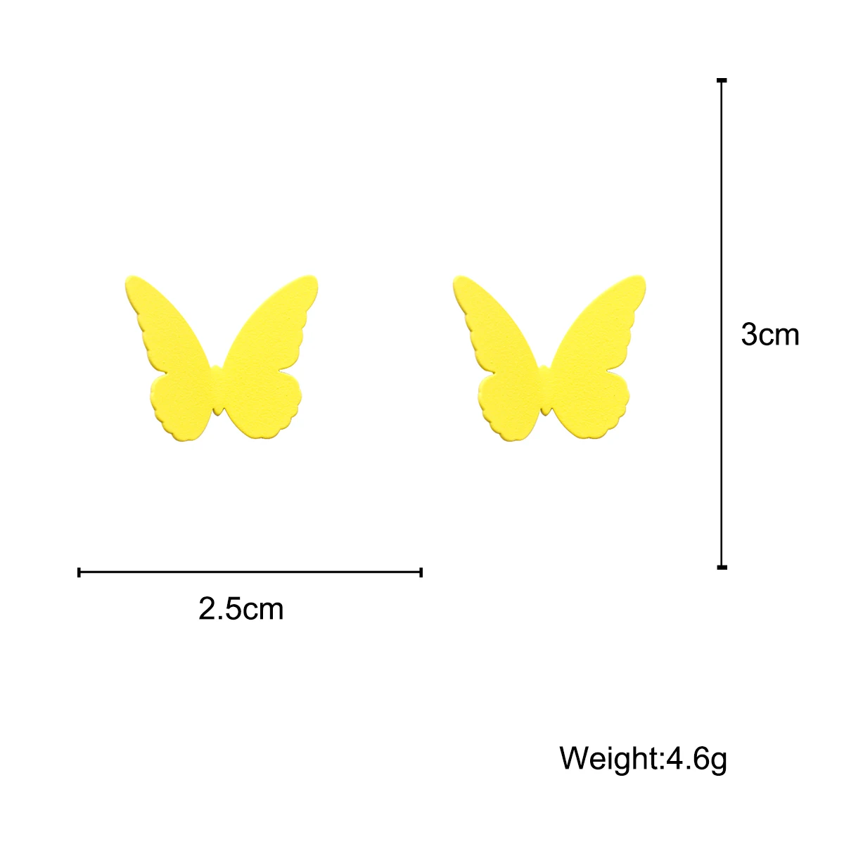

AMORCOME 2020 Fashion Candy Color Butterfly Drop Earrings Colorful Animal Enamel Earrings for Women Girls Summer Jewelry Brincos