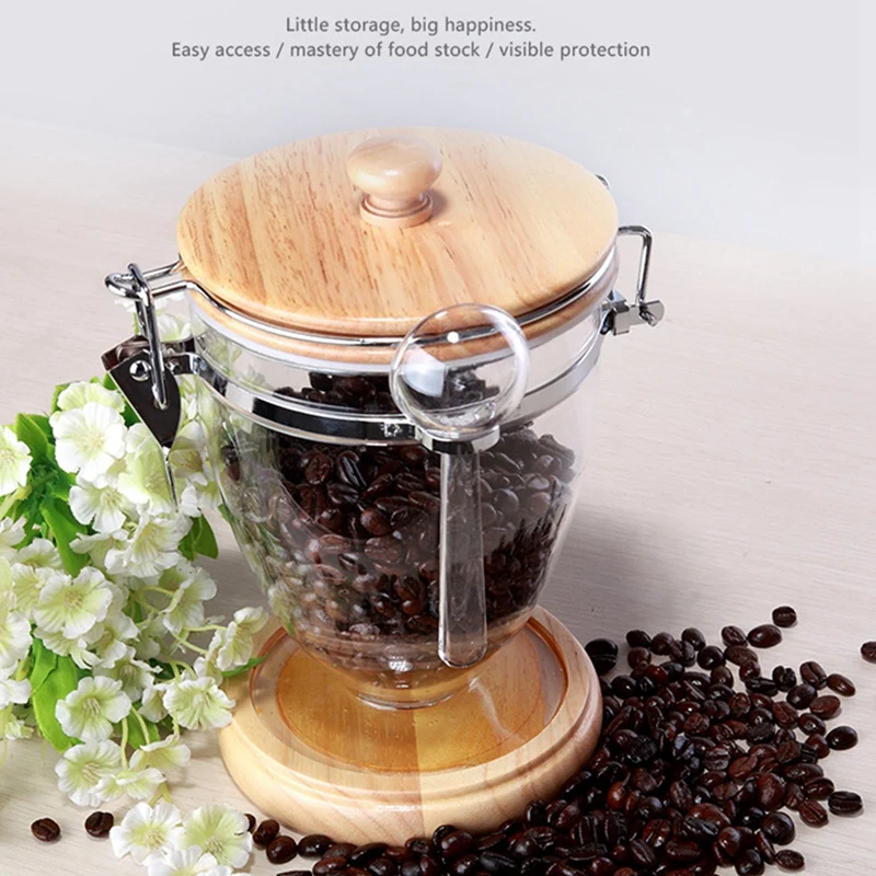 

Coffee Sealed Jar with Lid,Plastic Coffee Cans,Organizer for Home Storage Candy,Food&Tea