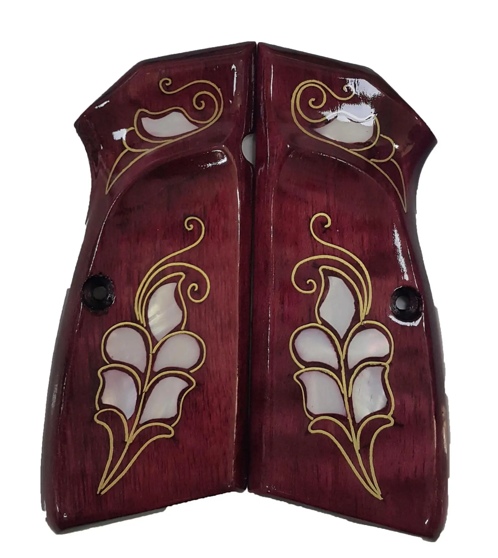 

Browning Pearl Inlaid Grips Red Model 2