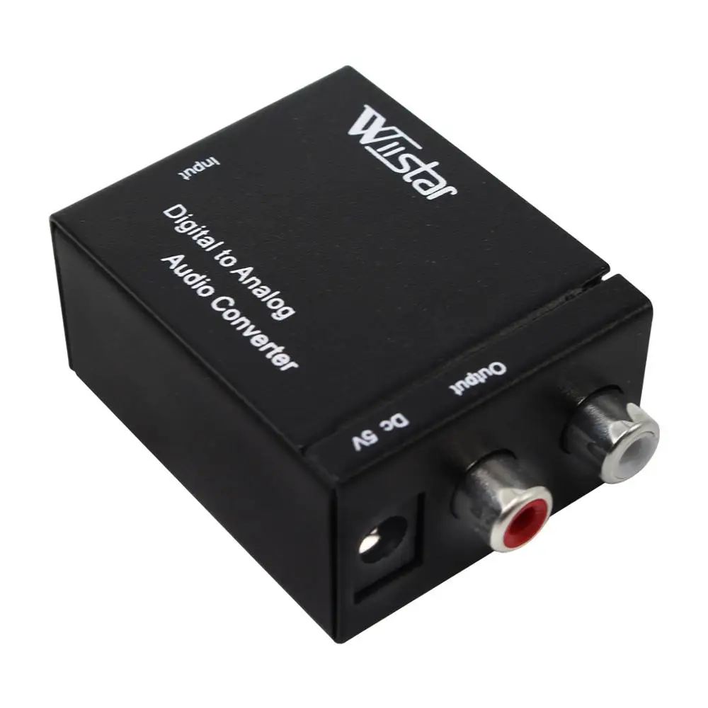 Цифровой аналоговый аудио конвертер Spdif коаксиальный адаптер RCA L/R 3 5 мм D2A с