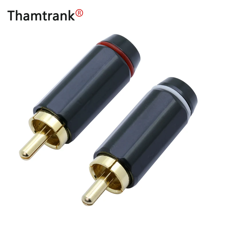 10 шт./5 пар Высокое качество RCA разъем позолоченный штекер спикер кабель провод