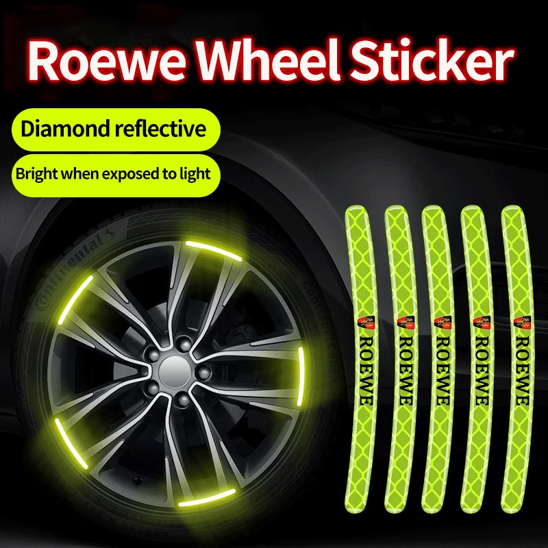 

20 pieces suitable for Roewe fluorescent car wheel decoration stickers car reflective stickers