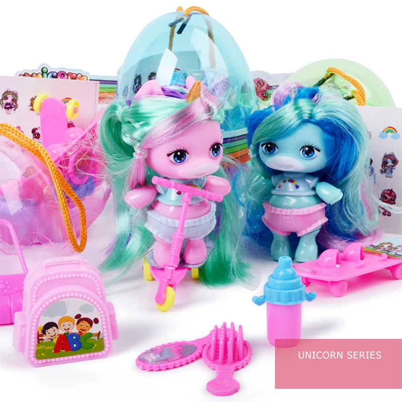 Мини-кукла-Сюрприз 10 см длинные волосы милые животные игрушка сделай сам с