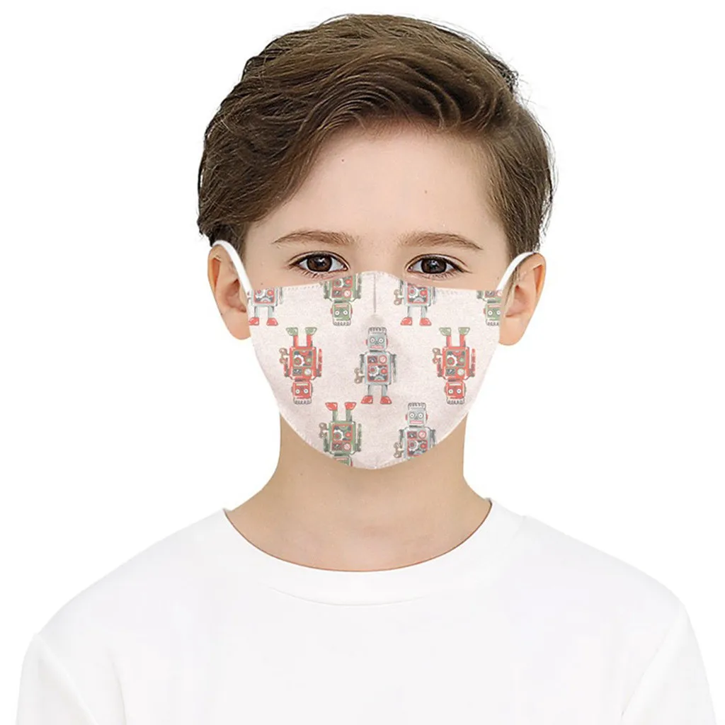 

1pc Flower Face Casual Mask 3D Digital Printed Masks Fabric Kids Mouth Cover Washable Reusable Mouth Mask Safet Face Cover