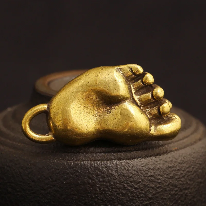 Ретро латунный паук ноги брелок кулон Мужчины Женщины Мода сумка Висячие