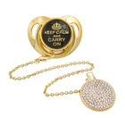 Соски соска для младенца для новорожденных держатель для пустышки Силиконовые соски-пустышки для новорожденных, золотистые, без бисфенола А