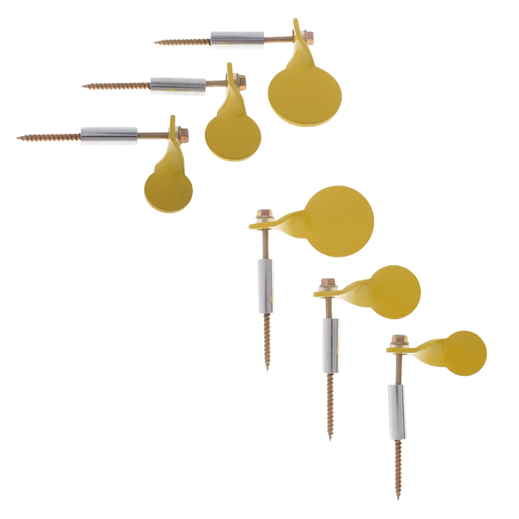 6pcs Heavy Duty Metal Target Spinners Plinking for Installing on Tree | Спорт и развлечения