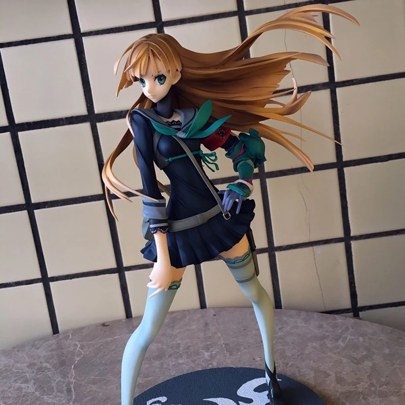 

25cm 7th Dragon 2020 Samurai Anime Action Figure 1/7 Heterochromia PVC Student Style Collection Model Dolls Toys for Gifts