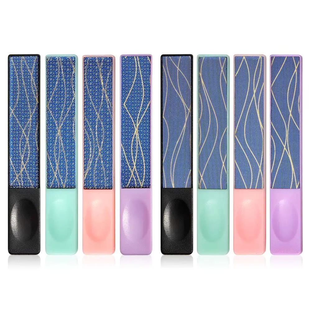 

Mtssii 8PCS/Set Professional Nano Glass Nail File Colorful Sanding Polishing Grinding Nail Art Manicure Nail Art Tools