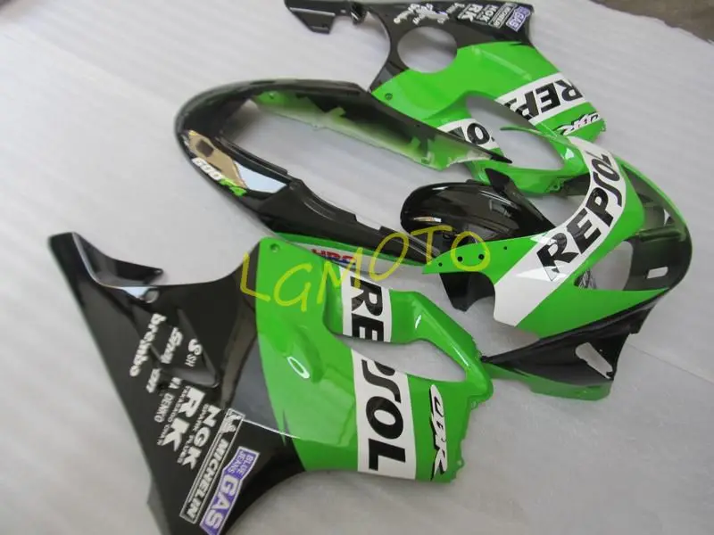 

Оболочка для кузова honda cbr600 f4 1999-2000, зеленый репсол, свободный пользовательский Инжекционный обтекатель honda cbr600 f4 1999 2000, комплект обтекателей...