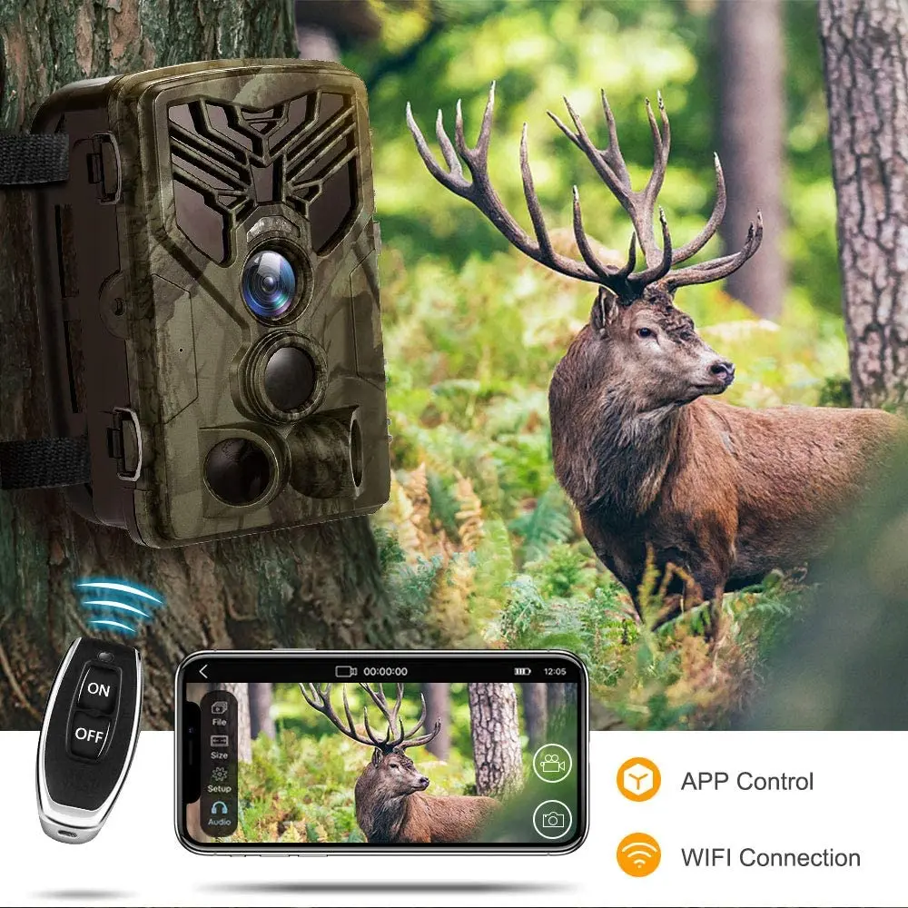 Wi Fi приложение охотничья камера s Live Show Trail Дистанционное управление 20MP 1080P ночное
