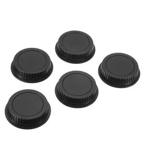 Mayitr 5pcs New Rear Lens Cover plastic Lens Cap Dust  For Canon Camera EF ES-S Series Lens Black