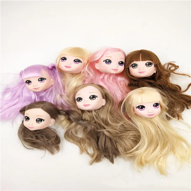 1 шт. Редкие случайный выбор цвета для куклы голова большая оригинальная головка