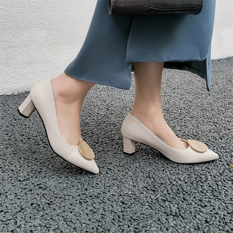 Женские туфли лодочки на высоком каблуке Meotina вечерние необычном с острым